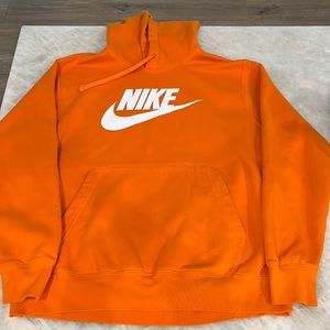 Orange Nike sweatshirt. Cotton/poly blend.